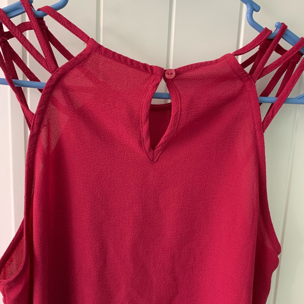Pink rose tank